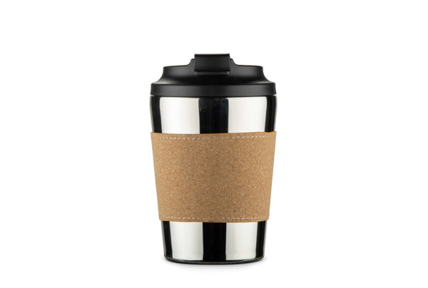 Thermal mug CAFFEZ 350 ml - silver