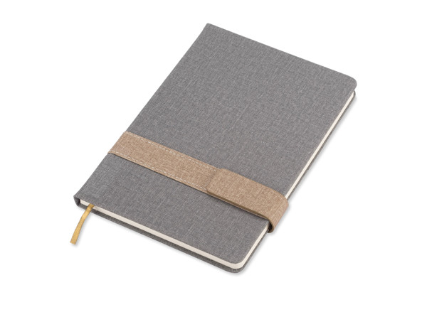 Notebook with clasp ELITE A5 - grey