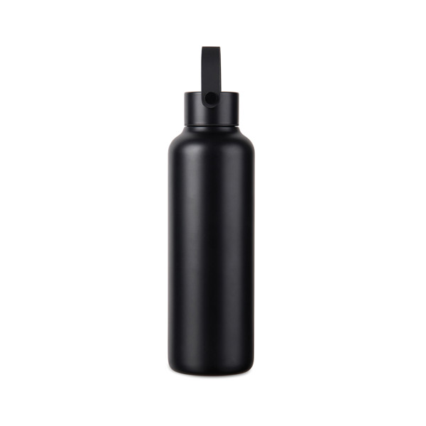 VINGA Baltimore RCS fľaša z rec. Nehr. Nerez. ocele 600 ml - Čierna