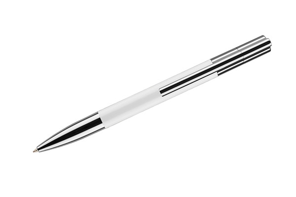 Ball pen with USB flash drive 8 GB BRAINY - white