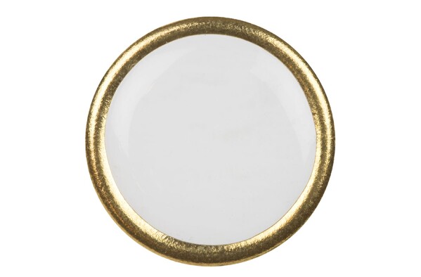 Rund metal stift med doming Ø20mm - Guld satin
