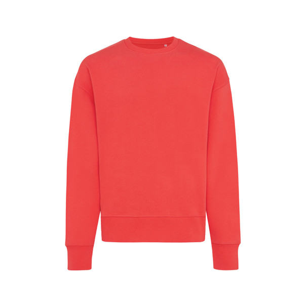 Iqoniq Kruger relaxed recycled cotton crew neck - Luscious Red / S