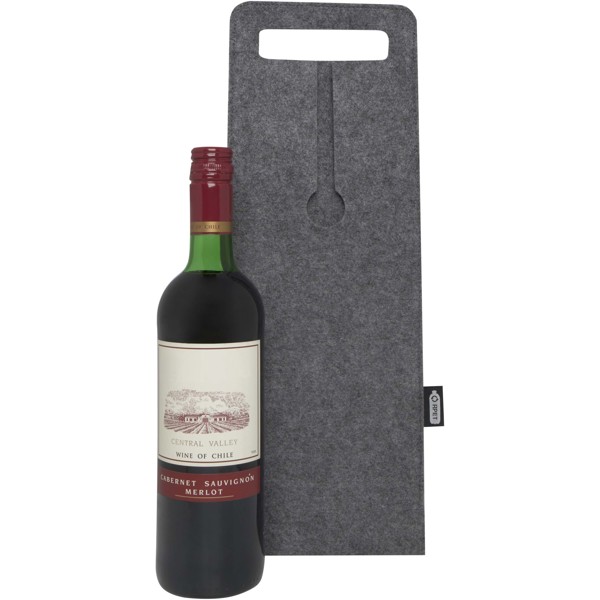 Felta 75 cl GRS recycled felt wine bag