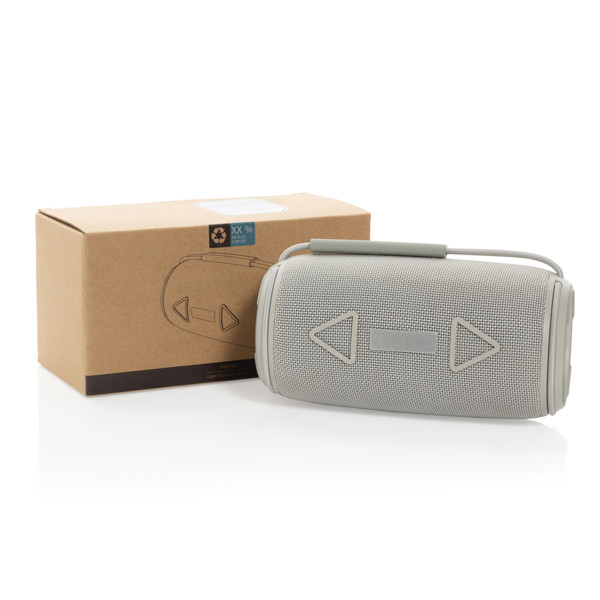 Prisma RCS recycled plastic IPX 4 waterpoof 16W speaker - Grey
