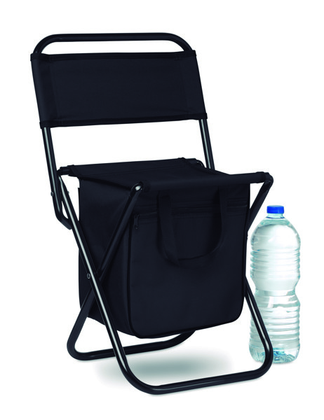 Stol Sit & Drink, hladilnik 600D, največja teža 85 kg - Črna