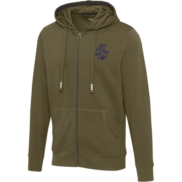 Felpa con cappuccio e cerniera da unisex da 300 g/m² Arora - Verde foresta / L
