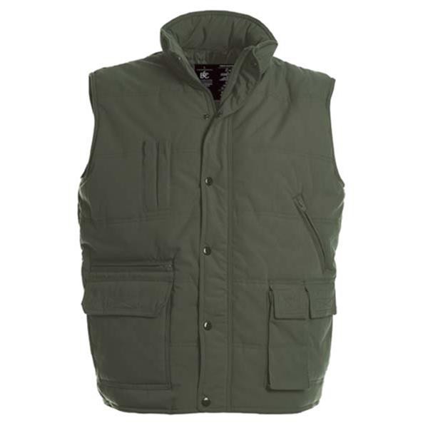 Colete B&C Bodywarmer Explorer - 65% Poliéster/ 35% Algodão - Preto / L