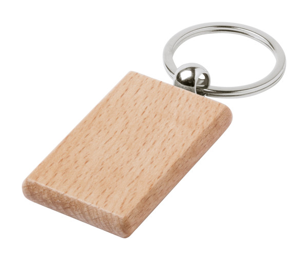 Keyring Wokke, Square - Natural / square