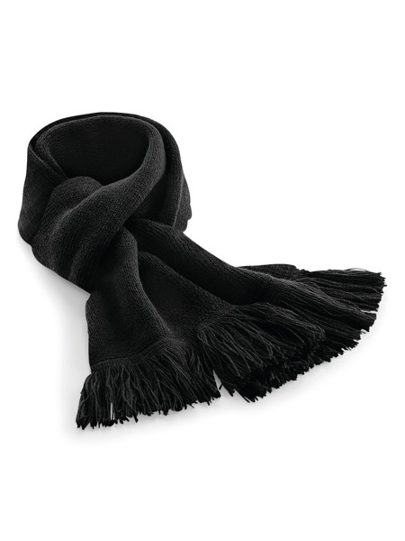 Classic Knitted Scarf - Black