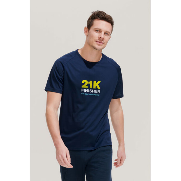 SPORTY T-shirt homem - Rosa Néon 23XL