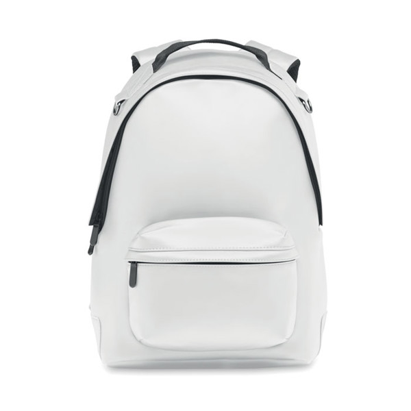 Laptop 15" soft PU backpack Bai Backpack - White