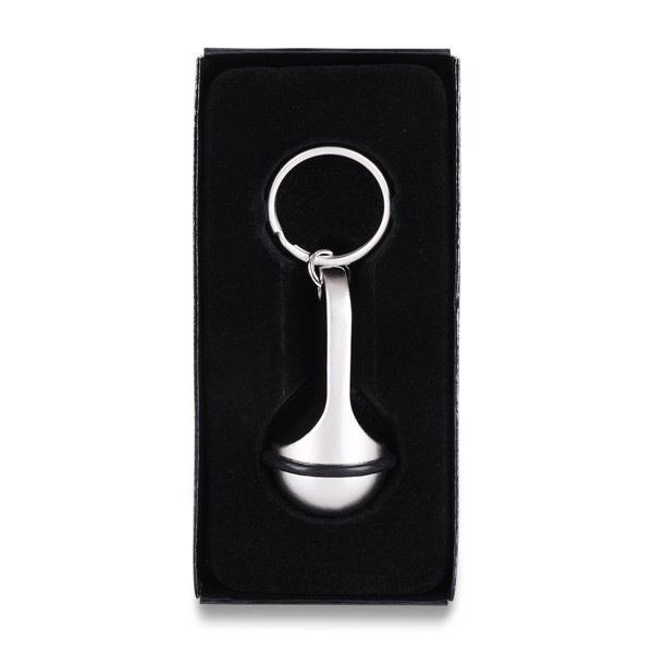 Old School metal keyring
