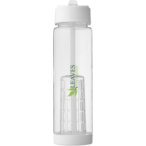 Tutti-frutti 740 ml Tritan™ infuser sport bottle - Transparent / White