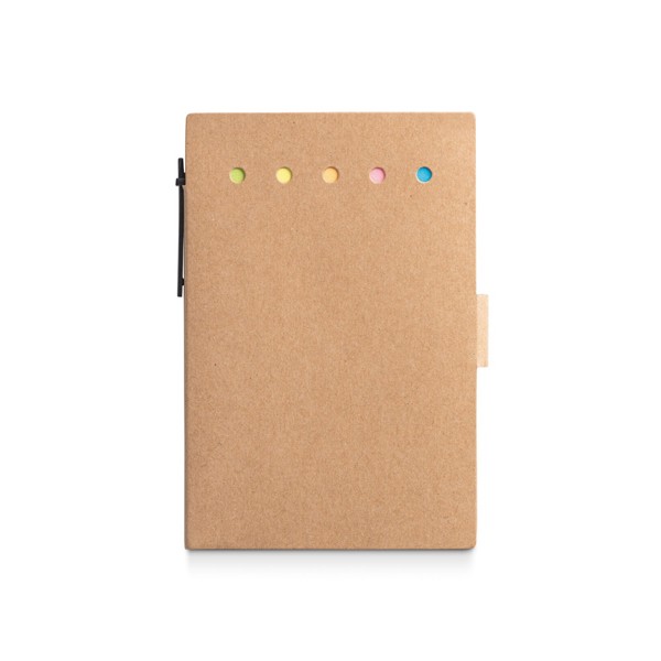 COOPER. Coloured sticky notepad with 6 sets - Natural