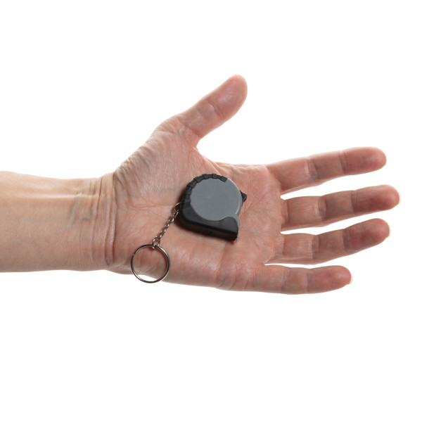 MeasureMate RCS reycled ABS 1 meter tape keychain - Grey
