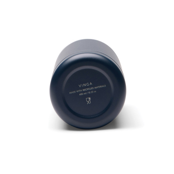 VINGA Bouteille 400ml en acier inoxydable RCS Parks - Bleu Marine