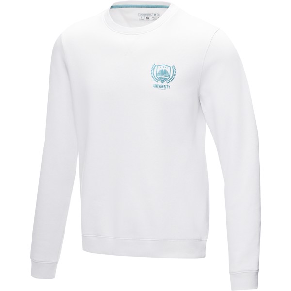Jasper Pullover mit Rundhalsausschnitt aus Bio-Material für Herren - weiss / S