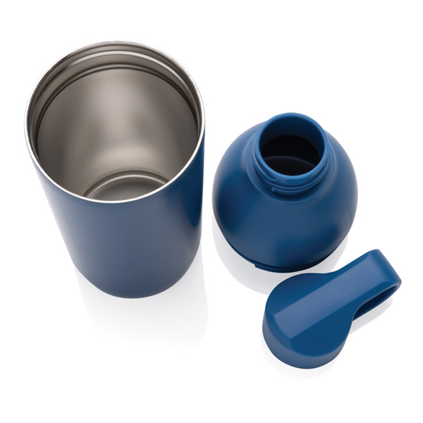 Bouteille iso 540ml en acier inoxydable recyclée Flow RCS - Bleu