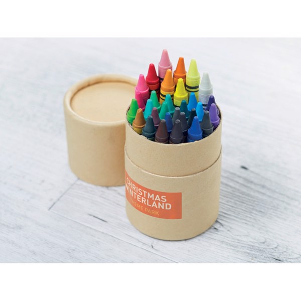 MB - 30 wax crayons Striper