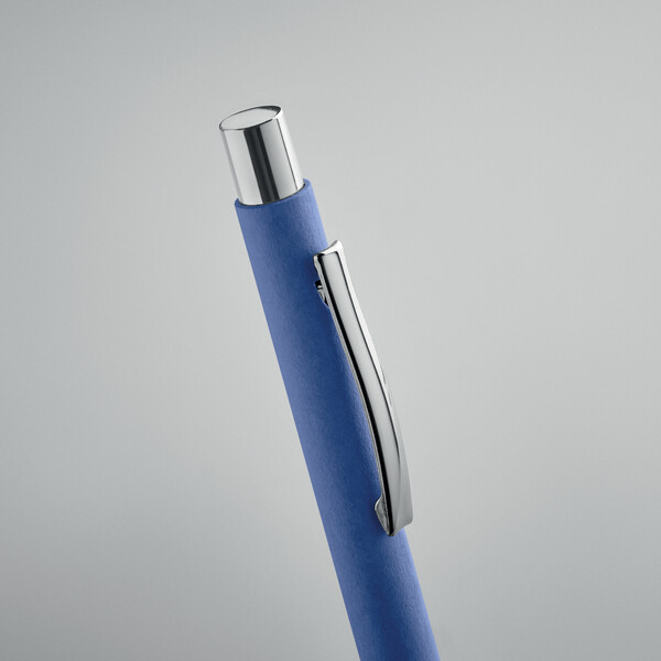 Stylo à bille en papier recyclé Olympia - Bleu Royal