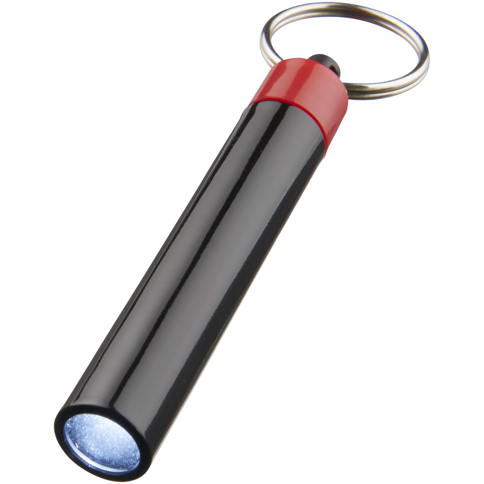 Obesek za ključe z LED lučko Retro - Red / Solid Black