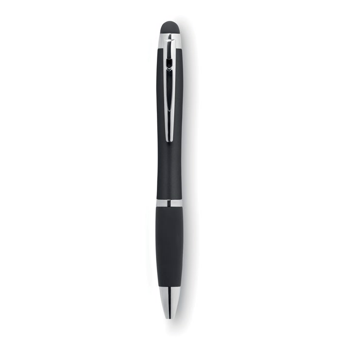 Długopis z lampką Riolight - czarny