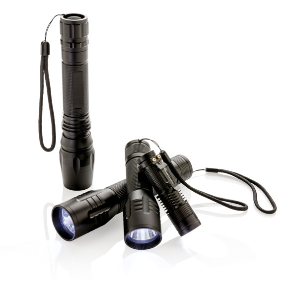 3W Cree Taschenlampe - Schwarz