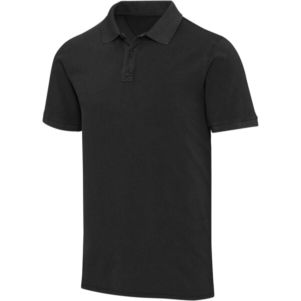 Calgary 200 g/m2 gewassen herenpolo - Zwart / 3XL