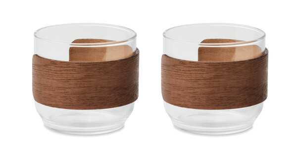 Coffee glass set walnut grip Bogota Set
