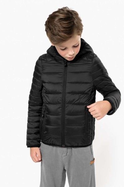 Kids' Lightweight Hooded Padded Jacket - Light Royal Blue / 6/8