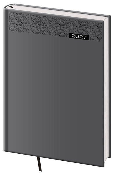 Týdenní diář Gommato 2027, B5 - šedá