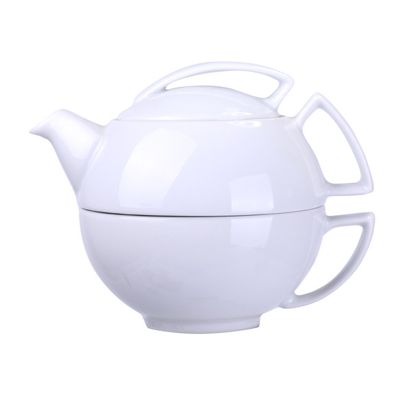 Porcelain tea set, 220 ml cup, 340 ml pot