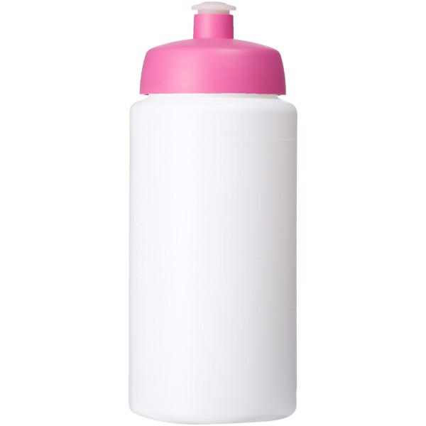 Bouteille de sport Baseline® Plus 500ml couvercle sport - Blanc / Rose