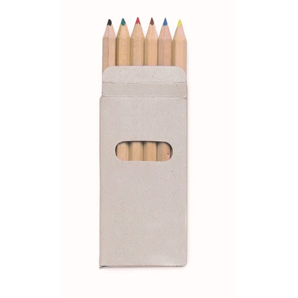 6 Crayons de couleur Abigail
