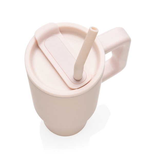 Mug 900ml en acier inoxydable recyclé Embrace RCS - Rose
