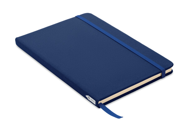 Carnet A5 couverture RPET 600D Note Rpet - Bleu
