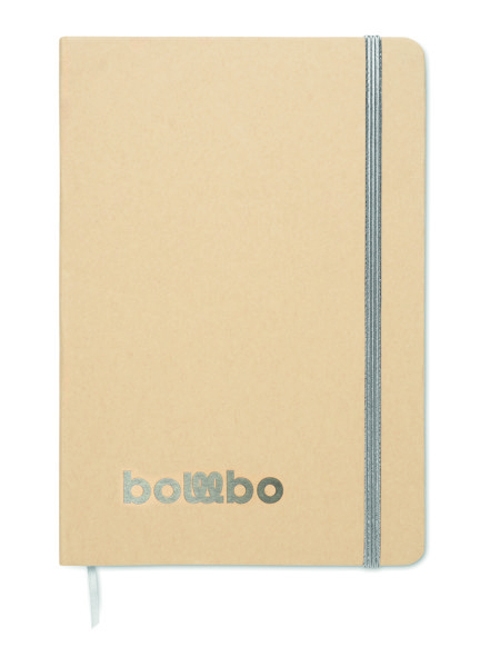 DIN A5 Notizbuch für Gravur Route - Silber