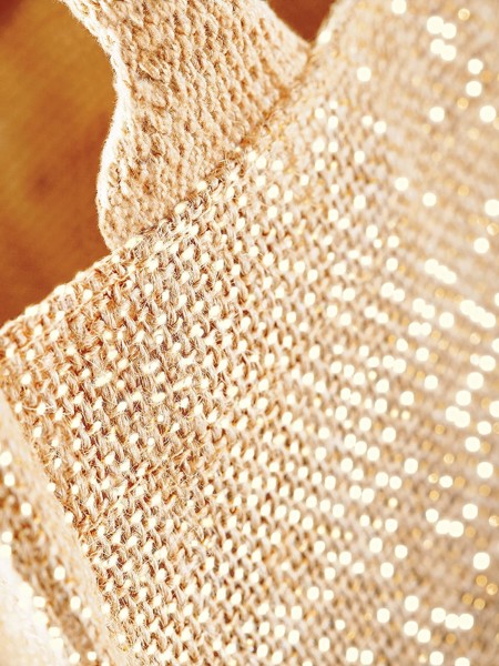 Shimmer Jute Mini Gift Bag