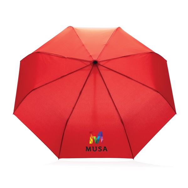 Mini ombrello auto apri/chiudi 21" rPET 190T Impact AWARE™ - Rosso Ciliegio