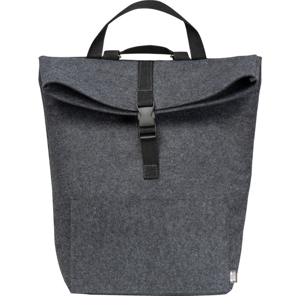 Large felt rucksack LAWRENCE - Anthracite