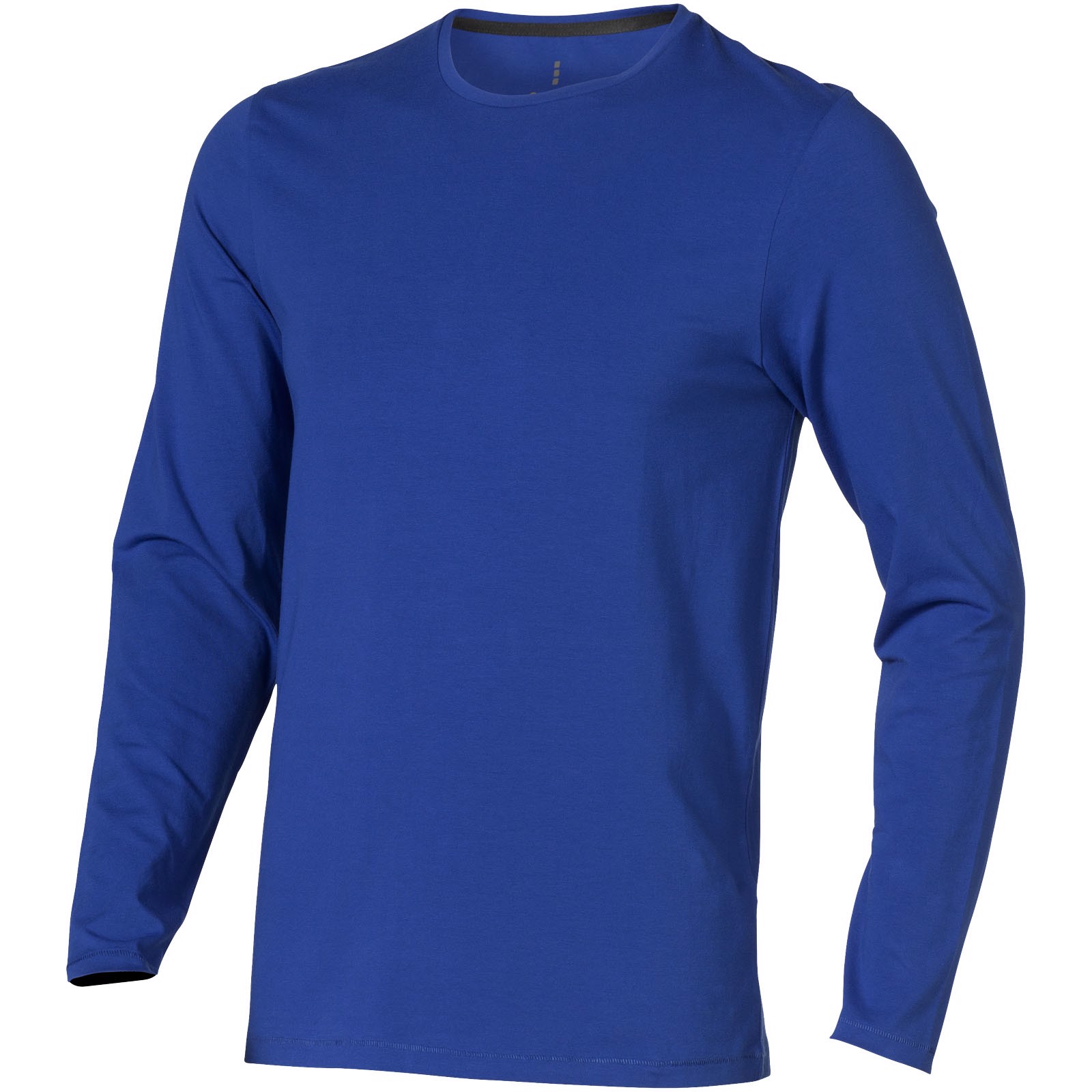 Ponoka long sleeve men's GOTS organic t-shirt - Blue / XXL
