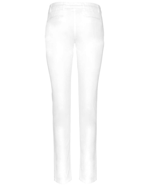Ladies' Chino Trousers - White / 36