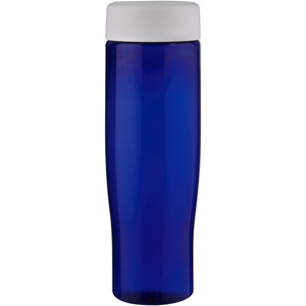 Bouteille d'eau H2O Active® Eco Tempo de 700 ml avec couvercle vissé - Blanc / Bleu