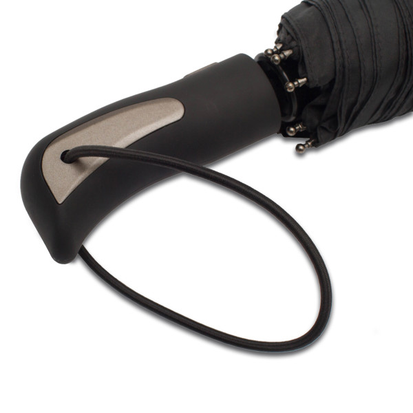Vernier foldable stormproof umbrella - Black