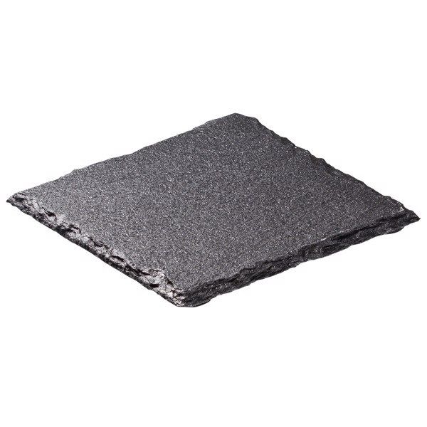 Untersetzer "Schiefer" Viereck - Schwarz