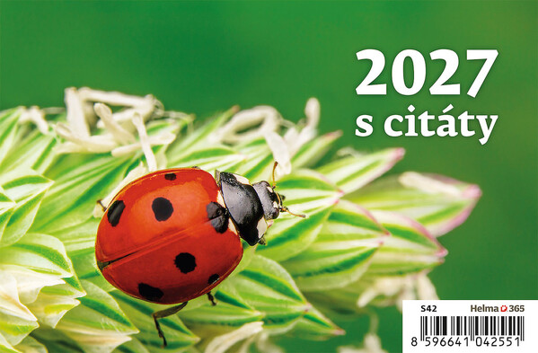 Stolní plánovací kalendář Týdenní „S“ s citáty