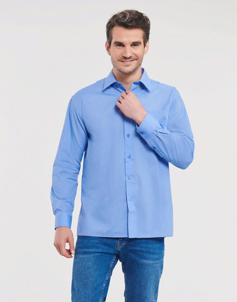 Poplin ShirtLS - White / 2XL
