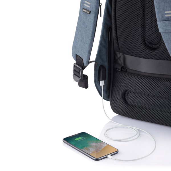 XD Design Bobby Hero Small backpack, USB, 13.3" laptop - Light Blue / Black