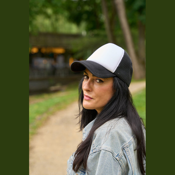 5-panel Trucker Cap Egmond - Black
