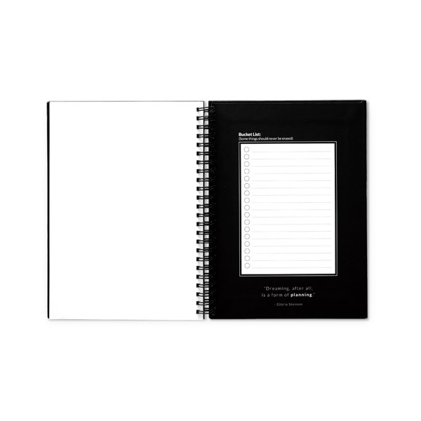 STARTER KIT INFINITE PLANNER A5. Le set comprend un "infinite Diary", un kit de nettoyage, un marqueur et un porte-marqueur - Noir